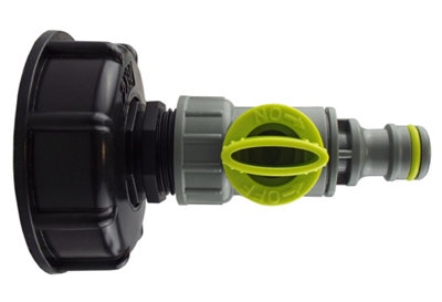 Ibc S60X6 Lid With 3/4" Bsp Thread And Quick-Connect Lime Valve Kit from B&Q