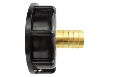 Ibc 2S60X6 End Cap With Integrated Bspf And 13mm Brass Hose Tail  Ibc008T from B&Q