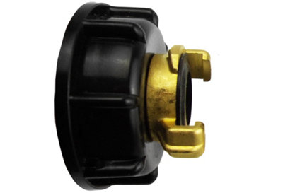 Ibc 2" S60X6 Lid With 3/4" Bsp Female Thread And 3/4" Bsp Geka-Style Connector from B&Q