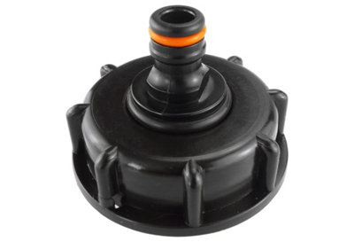 Ibc S60X6 2" Cap With Integrated 3/4" Bspf And Black Snap-On Male Connector KitIbc007B from B&Q