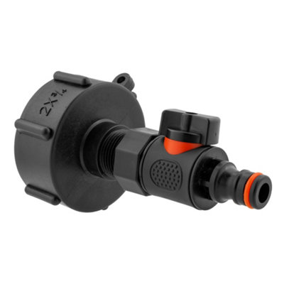 Ibc028 Quick-Connect KitS60X6 Female To 3/4" Bsp Male Adapter With 3/4" Bsp Female Snap-On Valve from B&Q