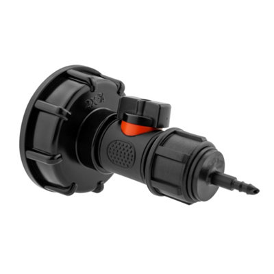 Ibc 2" S60X6 Cap Kit With Integrated 3/4" Bsp Valve And 4mm Barbed Micro ConnectorModel Ibc027C from B&Q