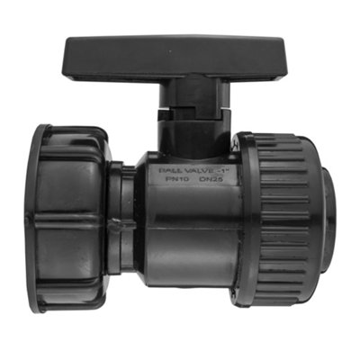 Ibc 2" S60X6 End Cap With Integrated 1" Bspf Thread And High-Flow Plastic Tap Kit from B&Q