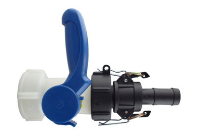 Ibc 75mm Inlet Ibc Valve S60X6 Outlet With CapS60X6 To 2" Male Camlock Adapter And 2" Type C Camlock Hose Coupling from B&Q