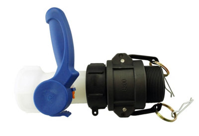 Ibc 2" S60X6 Valve Set With 2" Camlock Adapter And 2" Bsp Type B Camlock Coupler from B&Q