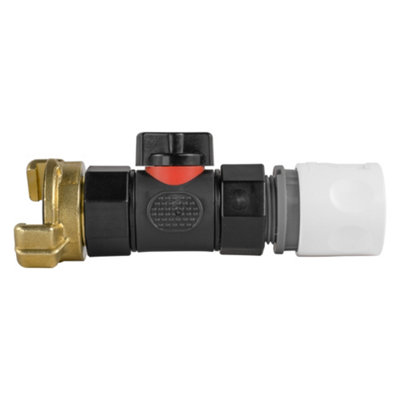 Geka-Type Coupling Kit With In-Line 3/4" Bsp Female Valve And Quick-Connect Hose Connector Wl from B&Q