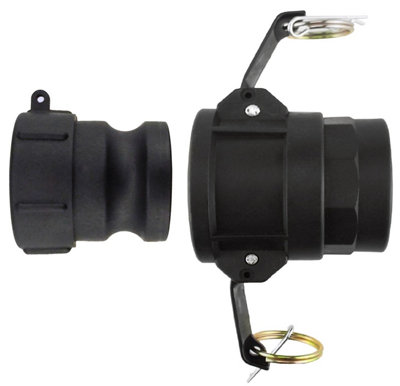 Ibc 2" S60X6 To 1.5" Male Camlock Adapter Set With 1.5" Type D CouplingPolypropylene from B&Q