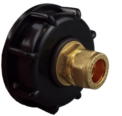 Ibc 2S60X6 Lid With Bsp To 15mm Brass Straight Compression Fitting  Ibc016A from B&Q