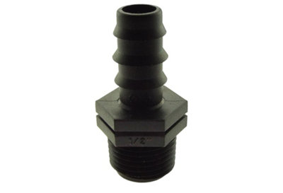 1/2" Bspf Straight Joiner With 16mm Hose BarbHigh-Strength Plastic Irrigation Fitting from B&Q