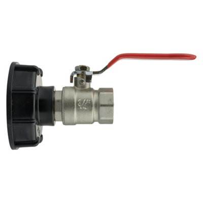 Ibc 2" S60X6 Lid Fitted With 3/4" Bsp Male-Female Lever Tap Valve1-Pack from B&Q