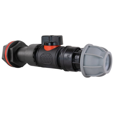 3/4" Bsp Water Butt Extension Kit With Soft-Touch In-Line Valve And 20mm Mdpe Fitting50mm Extension from B&Q