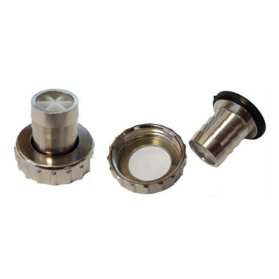Brass Tap Connector 1" Bsp Female Inlet To 3/4" Barb Outlet 19mm Hose TailBrass from B&Q