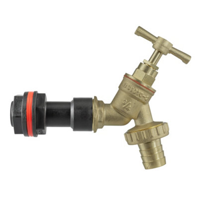 3/4" Bsp Rainwater Butt Extension Set With Brass Barbed Tap50mm ExtensionNut And Washers Included from B&Q