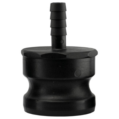 2" Type E Camlock Adapter With 1/2" Hose Tail Polypropylene from B&Q