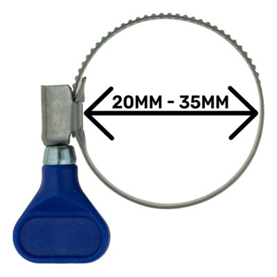  - A2 Stainless Steel Worm-Drive Hose Clip 9mm Band Width 20mm-35mm (Iso9001)