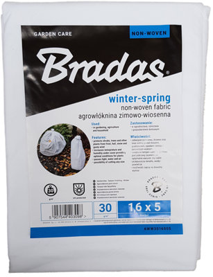30Gsm Garden Frost Protection Fleece Roll1.6M X 5MUv-ResistantPermeable Crop Protection from B&Q