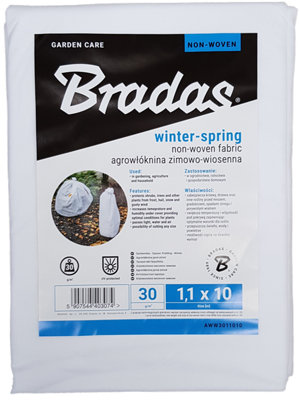 30Gsm Garden Frost Protection Fleece Roll1.1M X 10MUv-ResistantBreathable Crop Cover from B&Q