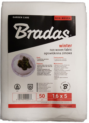 Frost Protection Garden Fleece 50Gsm 1.6M X 5M RollPlant Cover For Winter from B&Q