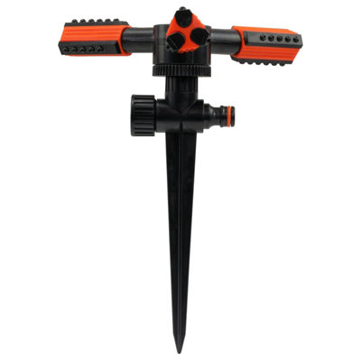 Eco Line 3-Arm Rotary Lawn Sprinkler With Spike Mount And Quick-Connect Fitting from B&Q