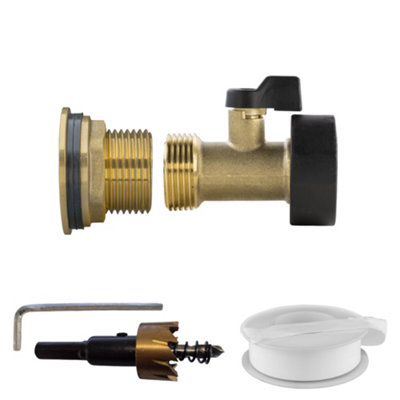 1Inch Valve Ptfe Tape And 34mm Hss Drill Bit from B&Q