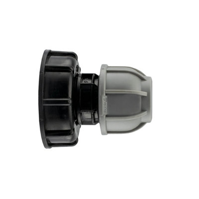Ibc S60X6 Cap Kit 1 Inch Bsp Female 25mm Mdpe Straight Joiner Male Thread Adapter Pn10 from B&Q