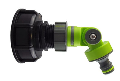 Ibc S60X6 Lid Kit With Lime Adjustable Hose Tap Connector Ibc009H Lime from B&Q