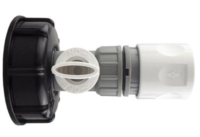 Ibc  Bsp Valve Tap Adapter And White Lime Click Hose Connector  Kit Ibc009F Wl from B&Q