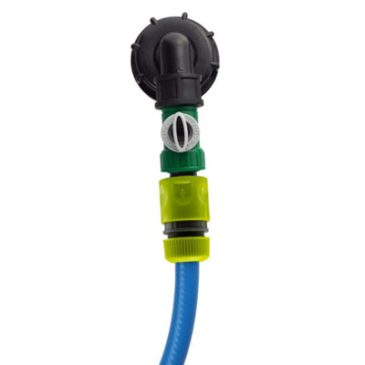 Ibc  Bsp Elbow Shut Off Valve And Quick Release Hose Adapter from B&Q