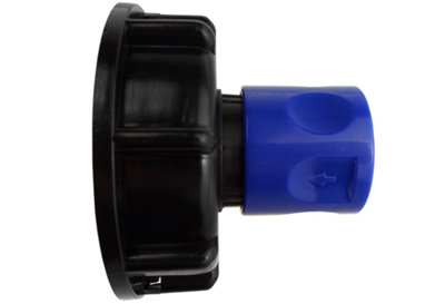 Ibc 2" S60X6 Screw Cap With Bspf Thread And Blue 2" Bsp Female Hose Adapter2 Piece Set from B&Q