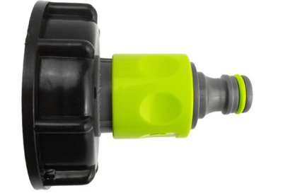 Ibc  Bsp Thread Connector And Dual Male Hose Coupler  Lime from B&Q