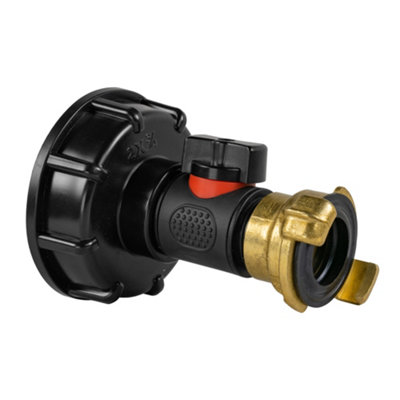 Ibc  Bsp Valve And Geka Style Brass Connector from B&Q