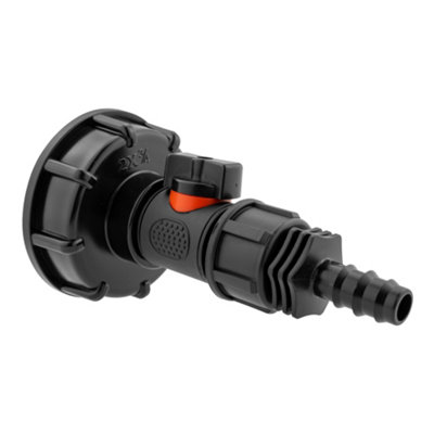 Ibc S60X6 Cap Kit With Integrated 3/4" Bsp Valve And 16mm Barbed Hose TailModel Ibc027A from B&Q