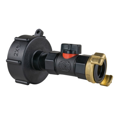 Ibc  Bsp Valve And Geka Type Hose Connector from B&Q