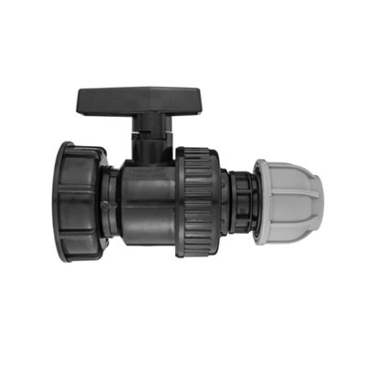 Ibc S60X6 Lid With Large Plastic Tap And 25mm Mdpe Straight Connector  Ibc025D from B&Q