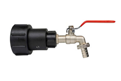 Ibc S60X6 Adapter Kit 1/2" Bsp Tap Hose Barb Extended Connector from B&Q
