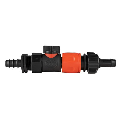 16mm  Push Fit Joiner And 13mm Barb Connector from B&Q