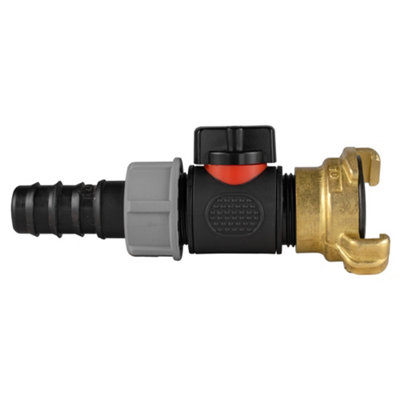 3/4" Bsp Irrigation Connector Kit Hose Joiner Valve Geka Claw Coupling from B&Q