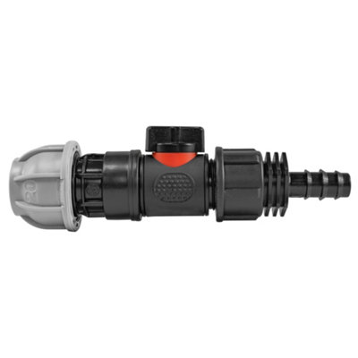 20mm Bsp Valve And 16mm Barbed Irrigation Fitting from B&Q