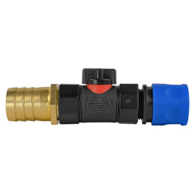 3/4 Inch Bsp Hose Connector Kit Valve 25mm Brass Joiner Quick Connect Irrigation Set from B&Q