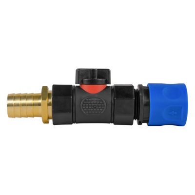 3/4" Bsp Hose Connector Kit Valve Quick Connect Brass Joiner Set from B&Q