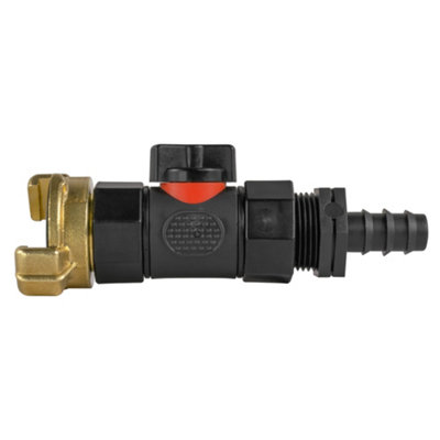 16mm Bsp Female In Line Valve And Geka Quick Connect from B&Q