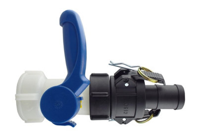 Ibc 2" S60X6 Valve Kit With 1.5" Male Camlock Adapter And 1.5" Type C CouplingPolypropylene from B&Q