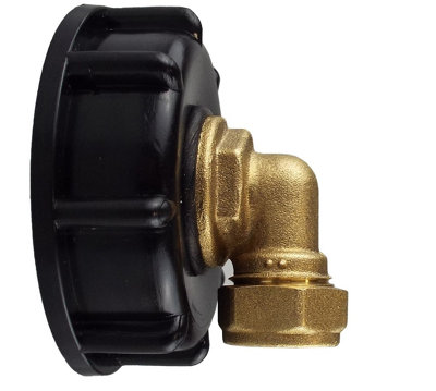 Ibc  Bsp Female To 15mm Brass Compression Elbow Fitting Kit from B&Q