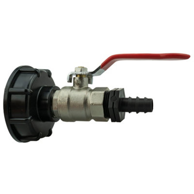 Ibc Bsp Lever Tap And 16mm Straight Hose Barb Connector from B&Q