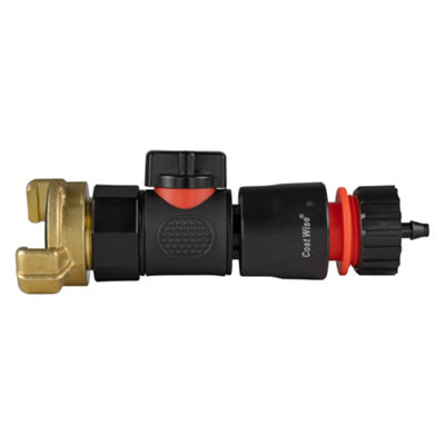 Geka Bspf Quick Connect Valve And 4mm Micro Barb Hose Adapter from B&Q