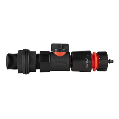 Water Bsp With Bspf Quick Connect Valve And 4mm Micro Barb Hose Connector from B&Q