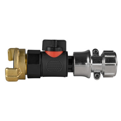  - Geka With Black Bspf Male Quick Connect Valve And Zinc Hose Connector