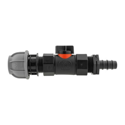 3/4" Bsp Irrigation Kit Valve 20mm Mdpe 16mm Barb Connector from B&Q