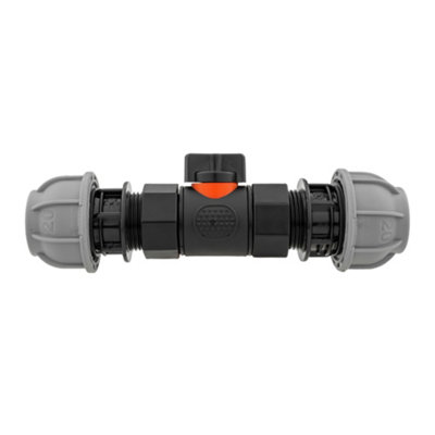  - In Bspf Valve With Two 20mm Mdpe Straight Connectors Pn10 Kit