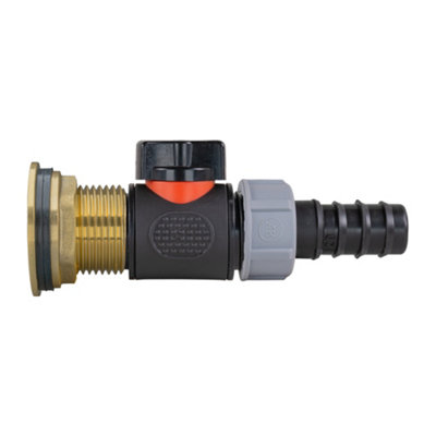1Inch Inline Valve 20mm Barb Joiner And Ptfe Tape from B&Q